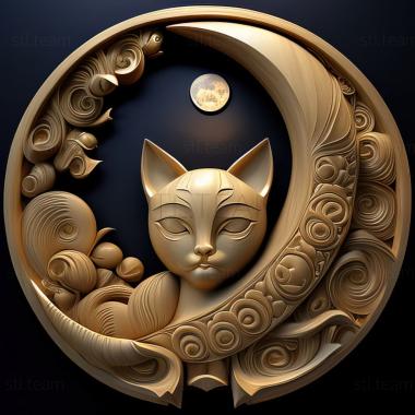 3D model st Cat Moon from Sailor Moon (STL)